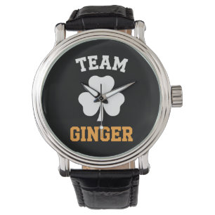 Reloj De Pulsera Equipo Pelirroja Joven Divertido Día de San Patric