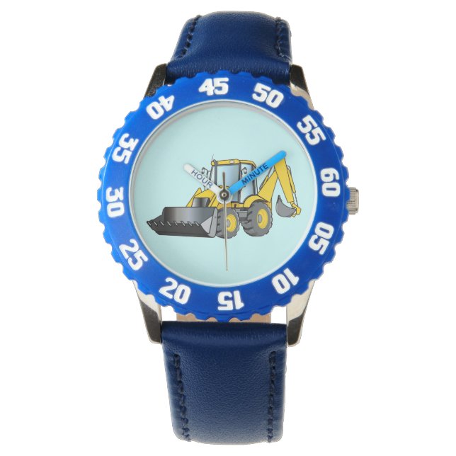 Reloj De Pulsera Equipo pesado: Backhoe (Anverso)