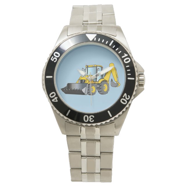 Reloj De Pulsera Equipo pesado: Backhoe (Anverso)