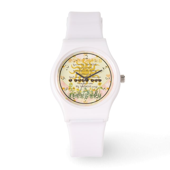 Reloj De Pulsera Eres Mi Corazón Sunshine (Anverso)