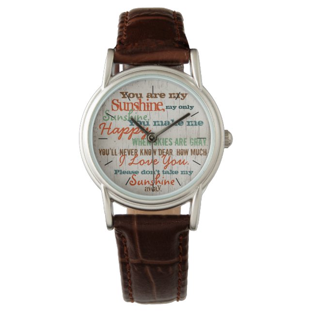 Reloj De Pulsera Eres mi Sunshine (Anverso)