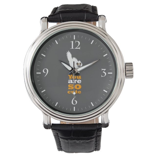 Reloj De Pulsera Eres tan lindo gato frustrado (Anverso)