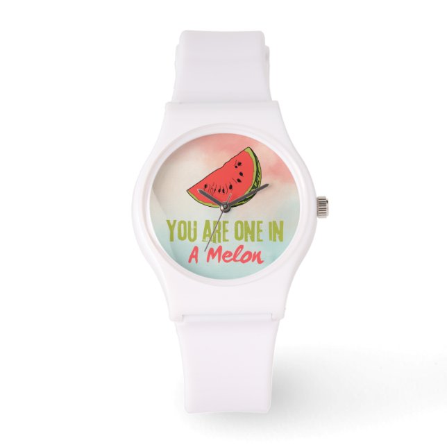 Reloj De Pulsera Eres Uno En Una Fruta De Melón De Melón (Anverso)