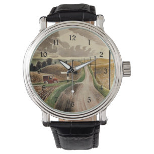 Reloj De Pulsera Eric Ravilious art, Wiltshire Landscape