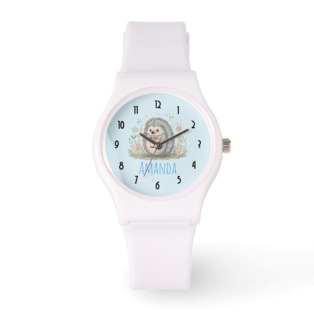 Reloj De Pulsera Erizo Adorable con Linterna (Anverso)