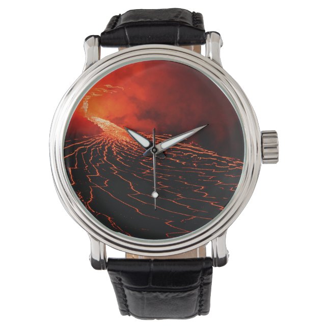 Reloj De Pulsera erupción volcánica (Anverso)