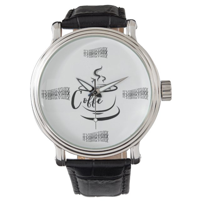 Reloj De Pulsera Es Coffee O’clock (Anverso)