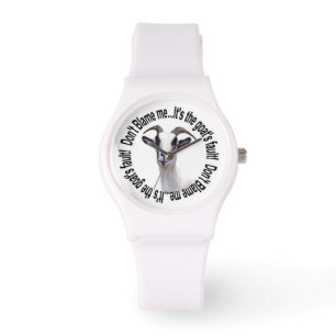 Reloj De Pulsera Es gracioso la culpa de la cabra