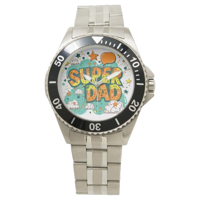 Reloj De Pulsera Es hora de celebrar al superpapá (Anverso)