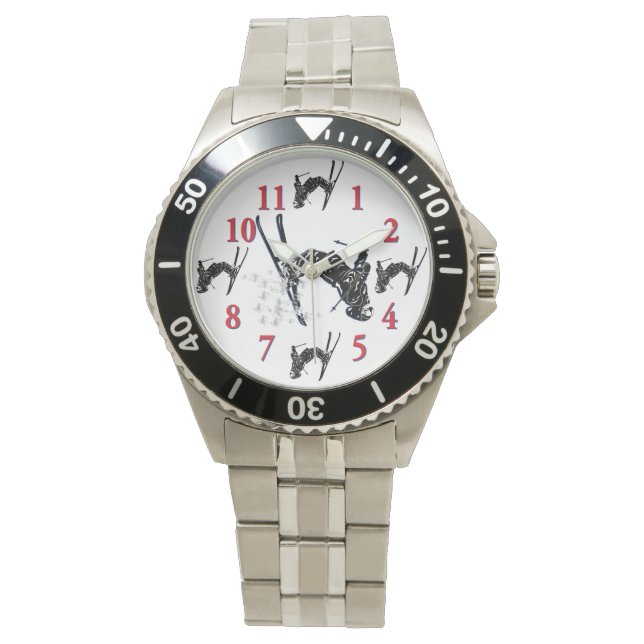 Reloj De Pulsera Es Hora De Esquiar - Esquí (Anverso)