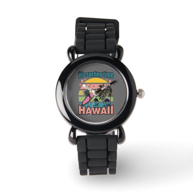 Reloj De Pulsera Es hora de hacer surf - Hawái (Anverso)
