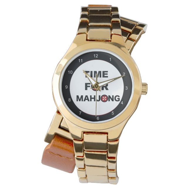 Reloj De Pulsera Es hora de Mahjong (Anverso)