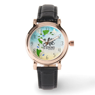 Reloj De Pulsera Es proverbios fuertes 31: 25