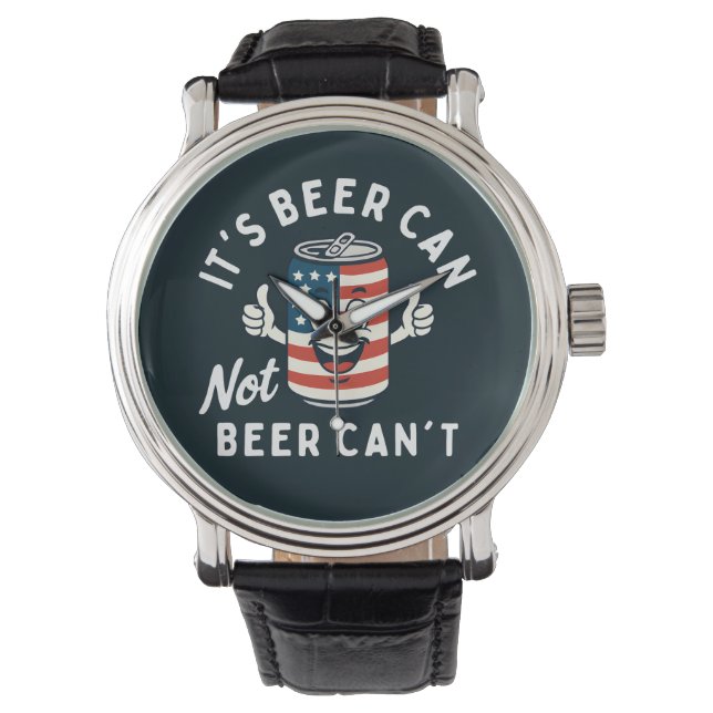 Reloj De Pulsera Es que la cerveza no puede ser no divertido beber  (Anverso)