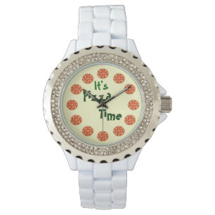 Reloj De Pulsera Es tiempo de la pizza divertido