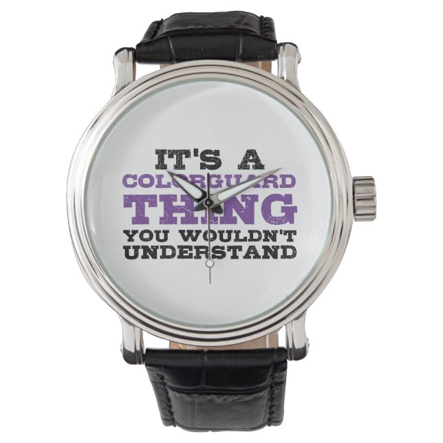 Reloj De Pulsera Es un asunto de Colorguard (Anverso)