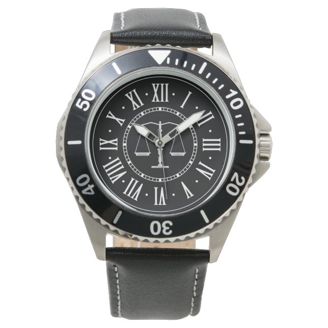 Reloj De Pulsera Escalas de justicia | Clásica (Anverso)