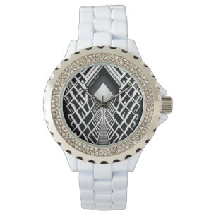 Reloj De Pulsera Escalera monocromática: Obelisco de los contrastes