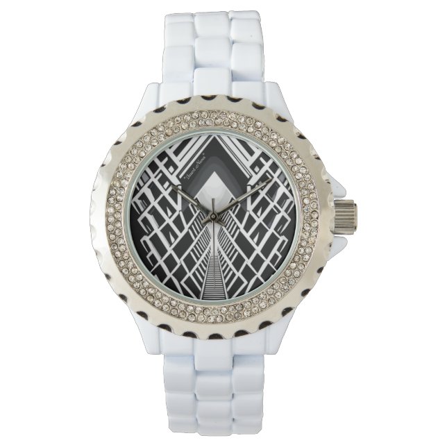 Reloj De Pulsera Escalera monocromática: Obelisco de los contrastes (Anverso)