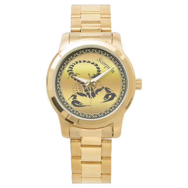 Reloj De Pulsera Escándalo envenenado de oro insecto muy venenoso (Anverso)
