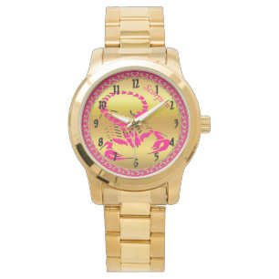 Reloj De Pulsera Escándalo tóxico rosa muy venenoso insecto