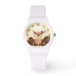 Reloj De Pulsera Escena de café y café