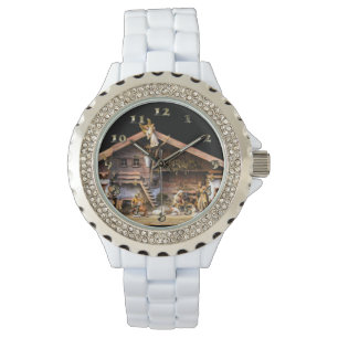 Reloj De Pulsera Escena de la Natividad de los Navidades
