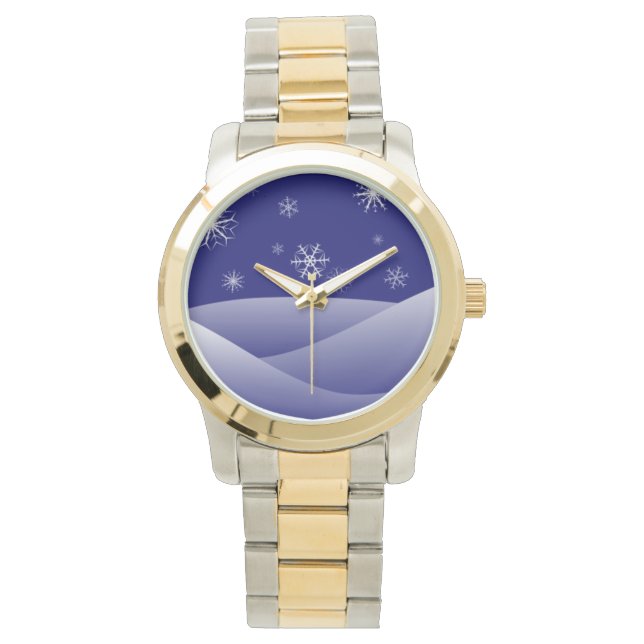 RELOJ DE PULSERA ESCENA DE NIEVE DE INVIERNO (Anverso)