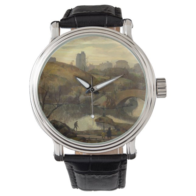 Reloj De Pulsera Escena en Central Park (Nueva York, Nueva York, Es (Anverso)