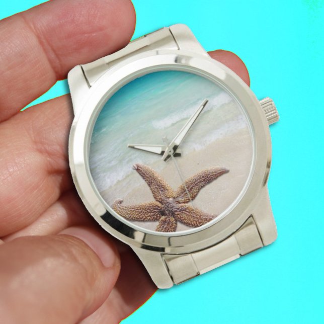 Reloj De Pulsera Escenario único de la playa de Starfish (Subido por el creador)