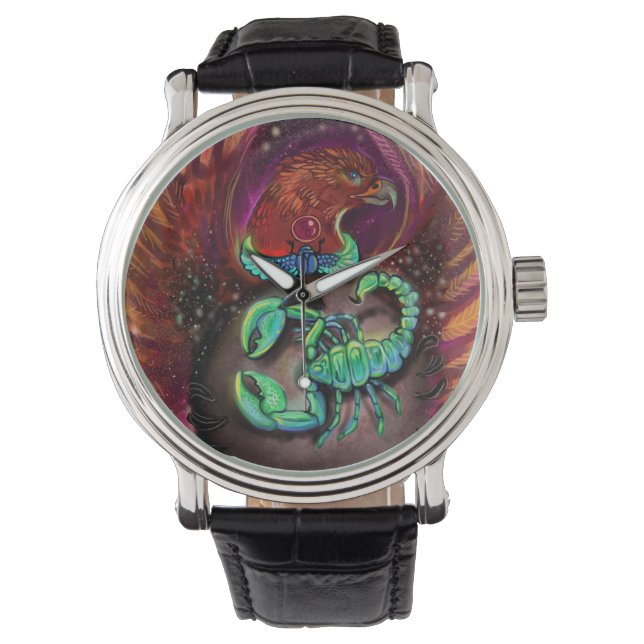 Reloj De Pulsera Escorpio Zodiac Rótulo Watch (Anverso)