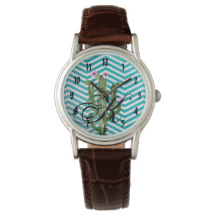 Reloj De Pulsera Escritor Personalizado Observar Boho Cacti Cactus