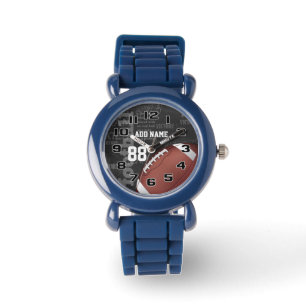 Reloj De Pulsera Escritura de fútbol estadounidense personalizada