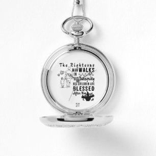 Reloj De Pulsera Escritura Pocket Watch Proverbios del Día del Padr