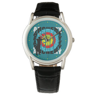 Reloj De Pulsera Escrituras gráficas de Archers de tipografía de 