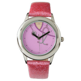 Reloj De Pulsera Escrutinio médico rosado