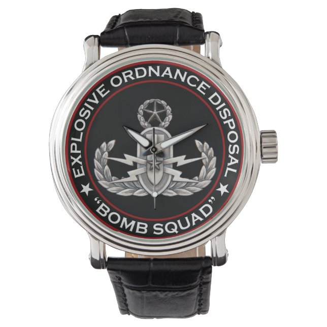 Reloj De Pulsera Escuadrón principal de la bomba EOD (Anverso)