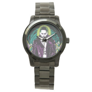 Reloj De Pulsera Escuadrón suicida  Gráfica de rock retro-joker