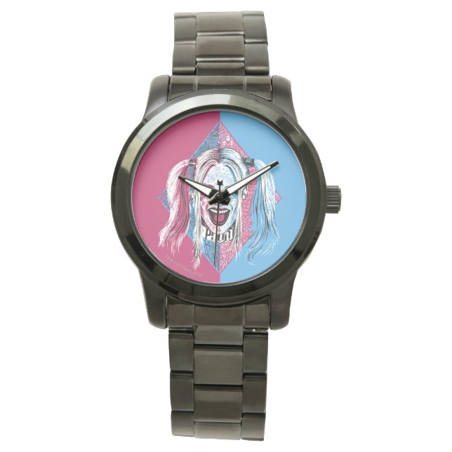 Reloj De Pulsera Escuadrón suicida | Harley Laugh (Anverso)