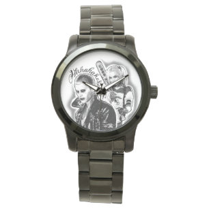 Reloj De Pulsera Escuadrón suicida  Tatuaje del aerógrafo Joker y