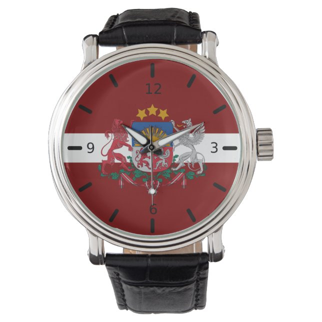 Reloj De Pulsera Escudo de armas de Letonia (Anverso)