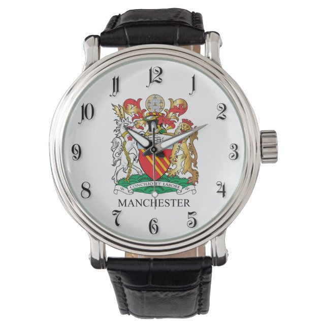 Reloj De Pulsera Escudo de armas de Manchester (Anverso)