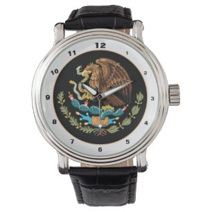 Reloj De Pulsera Escudo de armas México y México del águila / moda 