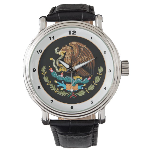 Reloj De Pulsera Escudo de armas México y México del águila / moda  (Anverso)