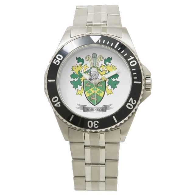 Reloj De Pulsera Escudo de armas Robinson (Anverso)