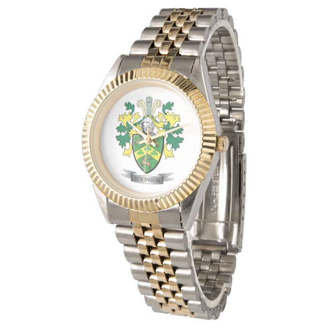 Reloj De Pulsera Escudo de armas Robinson (Angular)
