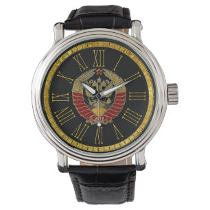 Reloj De Pulsera Escudo de armas soviético ruso