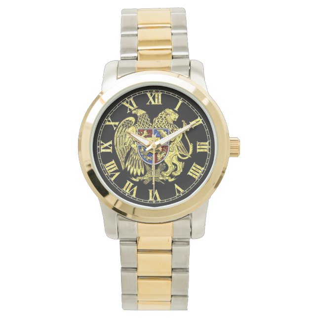 Reloj De Pulsera Escudo de Armenia Gold (Anverso)