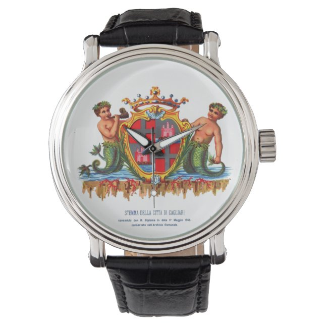 Reloj De Pulsera Escudo de Cagliari, Cerdeña (Anverso)