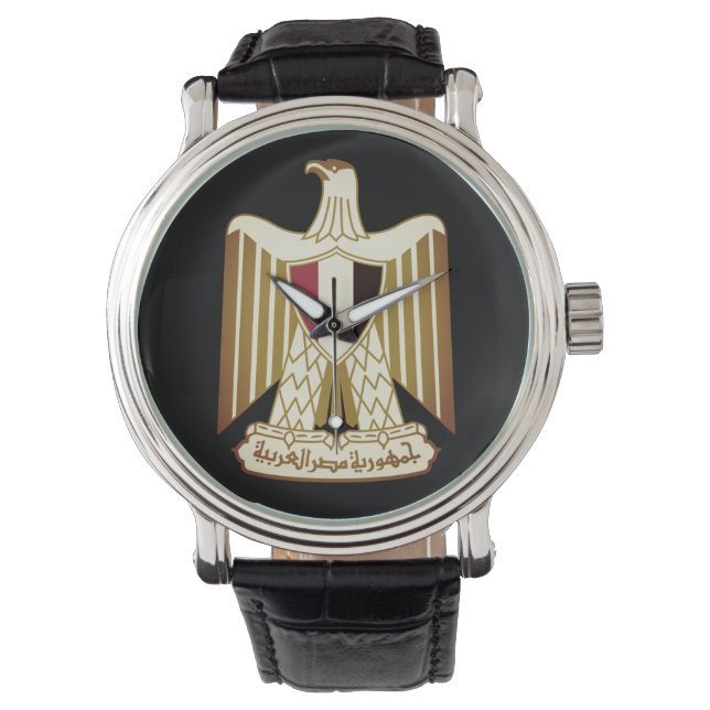 Reloj De Pulsera Escudo de Egipto (Anverso)